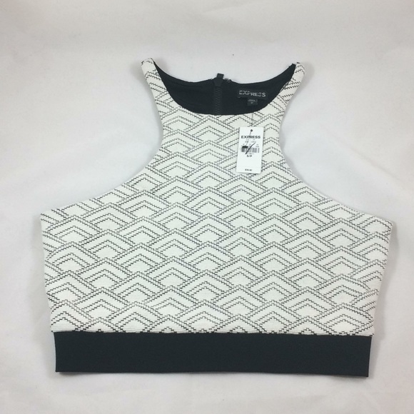 Last Chance!! Express Zippered Crop Top - Picture 1 of 8